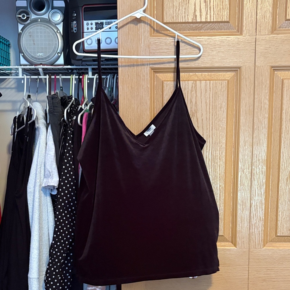 Old Navy Black Velvet Camisole